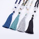Natural Howlite and Gemstone Beaded Necklaces(NJEW-JN02116)-1