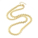Brass Cobs Chain Necklaces for Women(NJEW-G100-02G)-1
