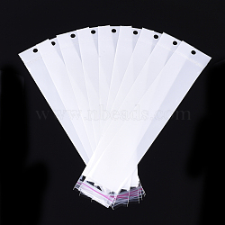 Pearl Film Cellophane Bags, OPP Material, Self-Adhesive Sealing, with Hang Hole, Rectangle, White, 31~31.2x5cm, Unilateral Thickness: 0.045mm, Inner Measure: 26~26.2x5cm(OPC-S019-08B)
