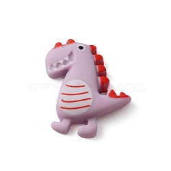 Opaque Resin Cabochons, Dinosaur, Plum, 24x19x6mm(RESI-WH0026-19A)