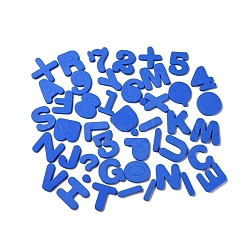 EVA Foam Alphabet and Numbers Fridge Magnetic Sticker, for Toddlers Kids in Fun Educational, Blue, 13~49x9~53x5.5mm, 45pcs/set(AJEW-D0403-04A)
