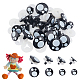 Pandahall Elite 40 Sets 4 Sicherheitsaugen aus Kunststoff für Puppen(DOLL-PH0001-29)-1