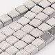 Electroplate Non-magnetic Synthetic Hematite Square Bead Strands(G-L368-02D)-1
