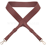 1Pc Imitation Leather Adjustable Bag Straps, with Metal Swivel Clasps, for Bag Replacement Accessories, Saddle Brown, 105~112x4x0.4cm(PURS-CL0001-07B)