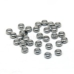 Tarnish Resistant 304 Stainless Steel Beads, Ring, Stainless Steel Color, 5x2mm, Hole: 3mm(STAS-E038-5)