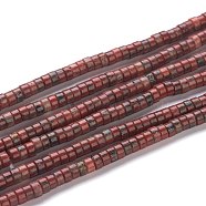 Natural Sesame Jasper Beads Strands, Heishi Beads, Flat Round/Disc, 4~4.5x2.5mm, Hole: 0.7mm, about 167pcs/strand, 15.43 inch(39.2cm)(G-H230-07)