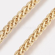 Brass Chain Necklaces Making, with Lobster Claw Clasps, Long-lasting Plated, Real 18K Gold Plated, 23.6 inch(60cm), 3mm(NJEW-O101-18G)