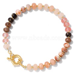 Natural Mixed Gemstone Beads Stretch Bracelets, Jewely for Women, Flat Round, 7-7/8 inch(20cm)(PW-WG8CB33-01)