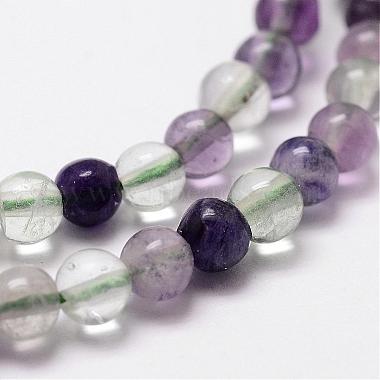 Chapelets de perles en fluorite naturelle(G-D840-56-4mm-AB)-3