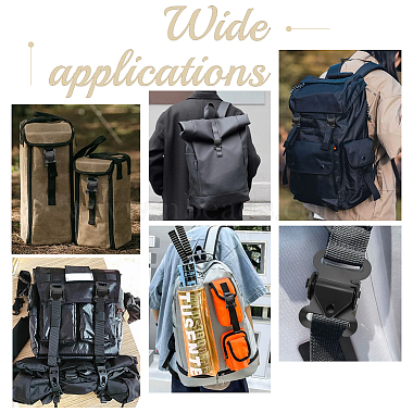 Iron Adjuster Buckles for Webbing Bag Strap(DIY-WH0504-10)-5