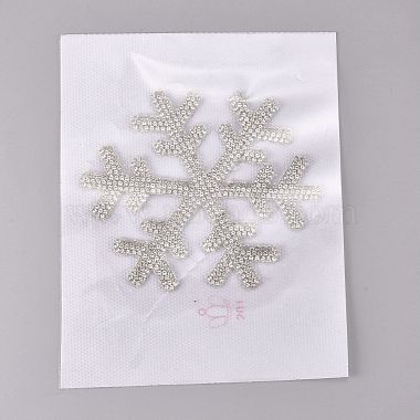 Snowflake Shape Glass Rhinestone Car Stickers(RB-WH0002-02)-3