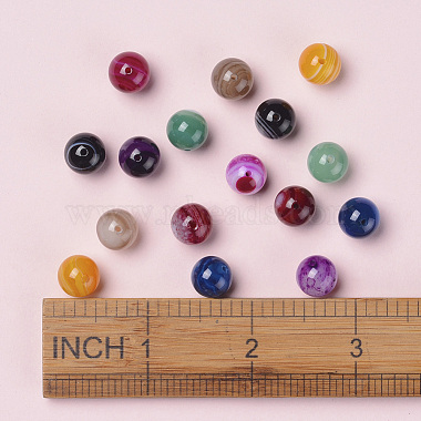 Natural Striped Agate/Banded Agate Beads(G-JP0001-26A)-4