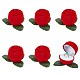Flocking Plastic Rose Finger Ring Boxes(CON-DR0001-01)-1