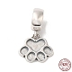 Rhodium Plated 925 Sterling Silver European Dangle Charms(STER-NH0001-15P)-1