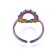 304 Stainless Steel Donut Cuff Ring(RJEW-N038-109)-3
