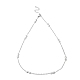 Non-Tarnish 304 Stainless Steel Bowknot Link Chain Necklace(NJEW-K249-07P)-1