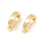 Brass Brass Enhancer Shortener Pendant Bails, Hinged Bails, with Loop, Cadmium Free & Lead Free, Long-Lasting Plated, Rack Plating, Real 18K Gold Plated, 12x8x3mm, Hole: 1mm(KK-P353-20G)