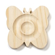Butterfly Pine Wood Bracelet Design Boards, for Beaded Bracelet Jewelry Making, BurlyWood, 12.1x12x1.45cm(AJEW-D062-01)