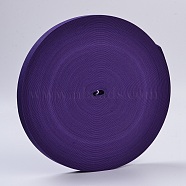 Colored Flat Elastic Rubber Band, Webbing Garment Sewing Accessories, Indigo, 25mm, about 43.74 yards(40m)/roll(EC-WH0002-07)