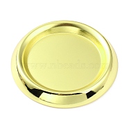 Iron Candle Holder, Centerpiece Plate, Flat Round, Light Gold, 114x16mm, Inner Diameter: 92mm(AJEW-WH0033-22LG)