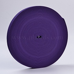 Colored Flat Elastic Rubber Band, Webbing Garment Sewing Accessories, Indigo, 25mm, about 43.74 yards(40m)/roll(EC-WH0002-07)