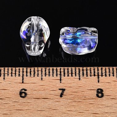 perles en verre plaquent brins(EGLA-T021-09C)-4