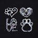 Custom Paw & Heart & Word Love Shape Waterproof PVC Laser Adhesive Stickers(DIY-WH0256-004)-1