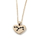 Corazón chapado en oro con constelación / signo del zodíaco collares con colgante de esmalte de aleación(NJEW-H214-A10-G)-1