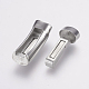 304 Stainless Steel Magnetic Clasps with Glue-in Ends(STAS-F122-12P)-3