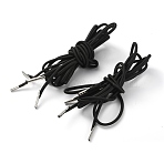 Cowhells Ropes, Straps, Cords, for Gravity Chairs, Folding Lounge Reclining Chair , Black, 1400~2200x5x4mm, 4pcs/set(AJEW-WH0248-160B)
