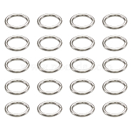 Brass Jump Rings, Open Jump Rings, Platinum, 24 Gauge, 4x0.5mm, Inner Diameter: 2.5mm,(KK-TA0007-36)