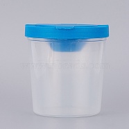 Plastic Pen Cup, for Cleaning, Blue, 5.8~7.3x7.6cm(AJEW-WH0096-99D)