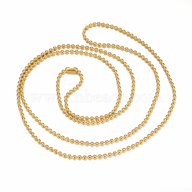 304 Stainless Steel Ball Chain Necklaces Making(MAK-I008-01G-B03)-2