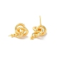Brass Stud Earrings Findings(EJEW-H128-03G)-2