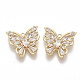 Brass Micro Pave Clear Cubic Zirconia Charms(X-KK-S355-020-NF)-2