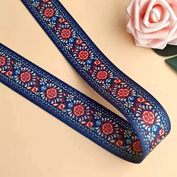 50Yards Colorful Polyester Ribbons, for DIY Clothing Accessories Decorations, Flower, 1-5/8 inch(40mm)(PW-WG3F050-04)