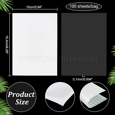 PVC Laminating Pouch Film Photo Protecting Sheets(AJEW-WH0016-25)-2
