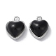 Alloy with Black Glass Pendant(FIND-Z014-23P)-1