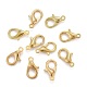 Zinc Alloy Jewelry Findings Golden Lobster Claw Clasps(X-E105-G)-2