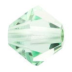 Preciosa&reg Crystal Beads, Czech Crystal, Bicone(451 69 302 Rondelle), 50000 Chrysolite, 5mm, Hole: 1mm(X-PRC-BA5-50000)