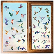 8 Sheets 8 Styles PVC Waterproof Wall Stickers, Self-Adhesive Decals, for Window or Stairway Home Decoration, Rectangle, Bird, 200x145mm, about 1 sheet/style(DIY-WH0345-096)