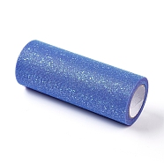 Rainbow Glitter Netting Fabric Sparkling Tulle Roll, for DIY Craft Tutu Dress Party Table Decoration, Colorful, 15cm, about 10yards/roll(9.144m/roll)(OCOR-WH0032-48A)