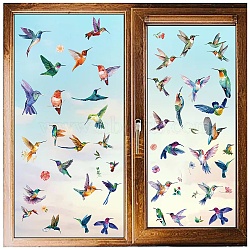 8 Sheets 8 Styles PVC Waterproof Wall Stickers, Self-Adhesive Decals, for Window or Stairway Home Decoration, Rectangle, Bird, 200x145mm, about 1 sheet/style(DIY-WH0345-096)