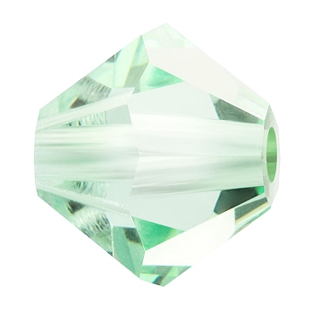 Preciosa&reg Crystal Beads, Czech Crystal, Bicone(451 69 302 Rondelle), 50000 Chrysolite, 5mm, Hole: 1mm