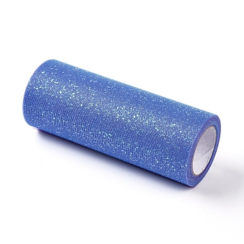 Rainbow Glitter Netting Fabric Sparkling Tulle Roll, for DIY Craft Tutu Dress Party Table Decoration, Colorful, 15cm, about 10yards/roll(9.144m/roll)