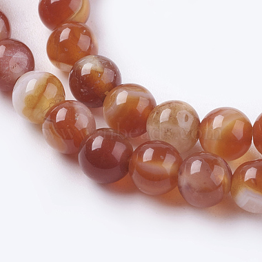 Natural Striped Agate/Banded Agate Beads Strands(G-G591-6mm-03)-3