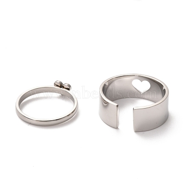 304 Stainless Steel Finger Rings Sets(RJEW-F117-03P)-3