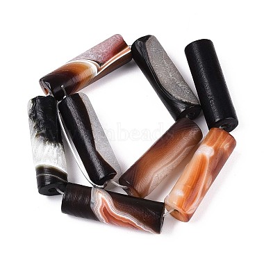agate perles brins(G-N357-05B-01)-3