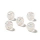 placage uv perles acryliques craquelées irisées arc-en-ciel(PACR-M002-04D)-1
