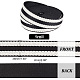 Elite 9.4~10 Yards Polycotton Striped Ribbons(SRIB-PH0010-33)-2